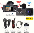 Cámara para coche 1080p HD con 3 cámaras